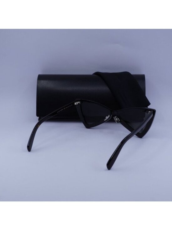 Saint Laurent SL207 JERRY 006 Cat Eye Sunglasses - Dark Havana/Grey main image 4